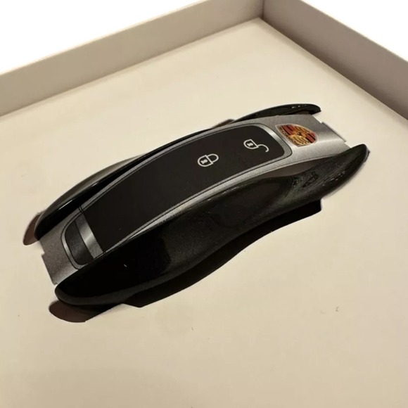 NEW Porsche Volcano Black Painted Vehicle Key Cap 991-044-801-22-M6S - Picture 3 of 3